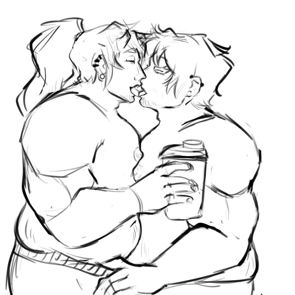 tentaclemadness's tweet photo. Kirishima x Tetsutetsu gymbros to lovers AU https://t.co/UtPgtxOVq9