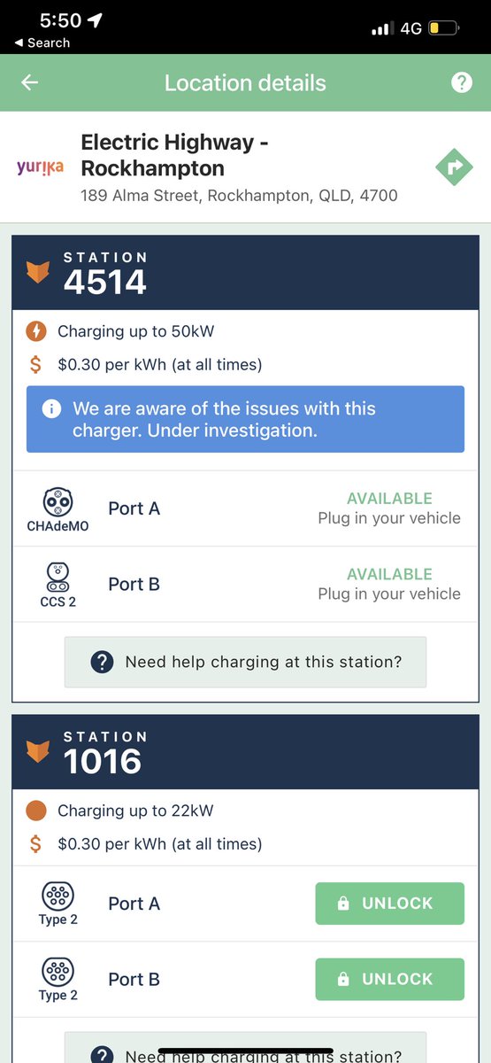 AmyHart92's tweet photo. @Chargefox @EVCouncil @TritiumCharging what the heck is going on with the QLD Electric Superhighway? The majority of the chargers are down, faulted or have intermittent issues. Driving from BNE>CNS and it’s embarrassing! https://t.co/VInmml4XRy