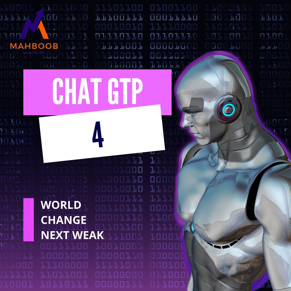 mahboobmarketer's tweet photo. Chat GTP 4 coming soon.
Next weak world change.
Contact us for more details 
0307 7785873
#chatgpt #chatgtp4 #comingsoon #chat #GTP #mahboobmarketer https://t.co/fjatHMrUg2