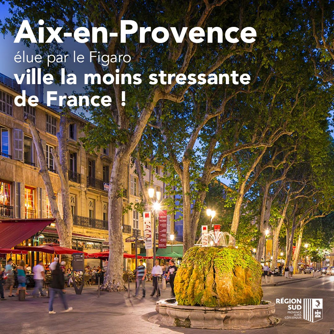 RenaudMuselier's tweet photo. Aix-en-Provence, élue ville la moins stressante de France ! 
Et si c’était ça, la clé du bonheur dans la #RegionSud ? ☀️

Depuis le temps que je vous le dis : nous avons la meilleure région d’Europe, soyons fiers de cet écrin dans lequel nous vivons !

Très bon weekend à tous 😉 https://t.co/aUvfANxZrm
