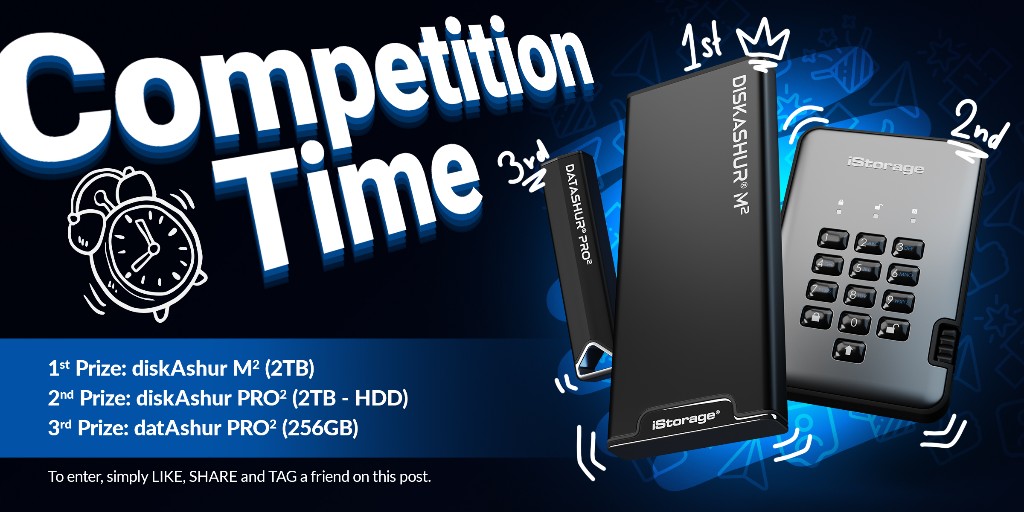 iStorage_ltd's tweet photo. In honour of #worldbackupday, enter our competition for the chance to win one of our top tech gadgets! All you have to do; is like, share &amp; tag a friend!

The competition ends Thursday 30th March at 8 AM

Good luck🤩💾🔌

#competition #tech  #worldbackupday https://t.co/p5wWCdr774