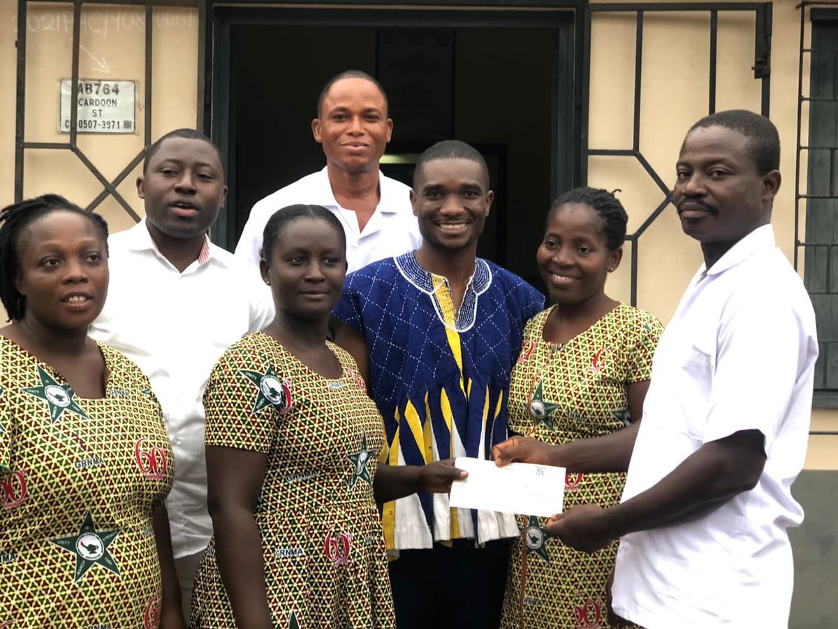 GRNMA TOUCHING LIVES - A MEMBER RECEIVES GHC 6,000 FINANCIAL SUPPORT 24.03.2023. Ghana Registered Nurses and Midwives Association (GRNMA) supports a member with Ghc6,000 as Health Fund at Ankaful Psychiatric Hospital.