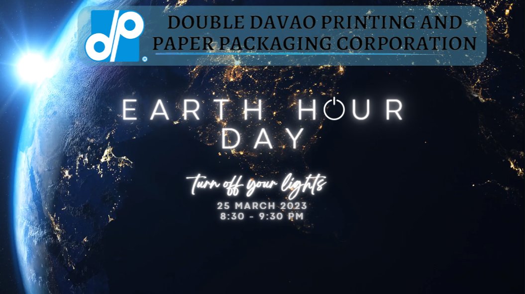 DoubleDavao's tweet photo. Double Davao fully support the holding of the Earth Hour tonight, March 25, 2023.
Let’s switch off and give mother nature 60 minutes to breathe.
Join Earth Hour tonight at 8:30pm-9:30pm.
#DoubleDavao #DDPPPC #CourageToBeKind #EarthDay #EarthHour2023 #savetheplanet🌏 https://t.co/mMldX8WjUE