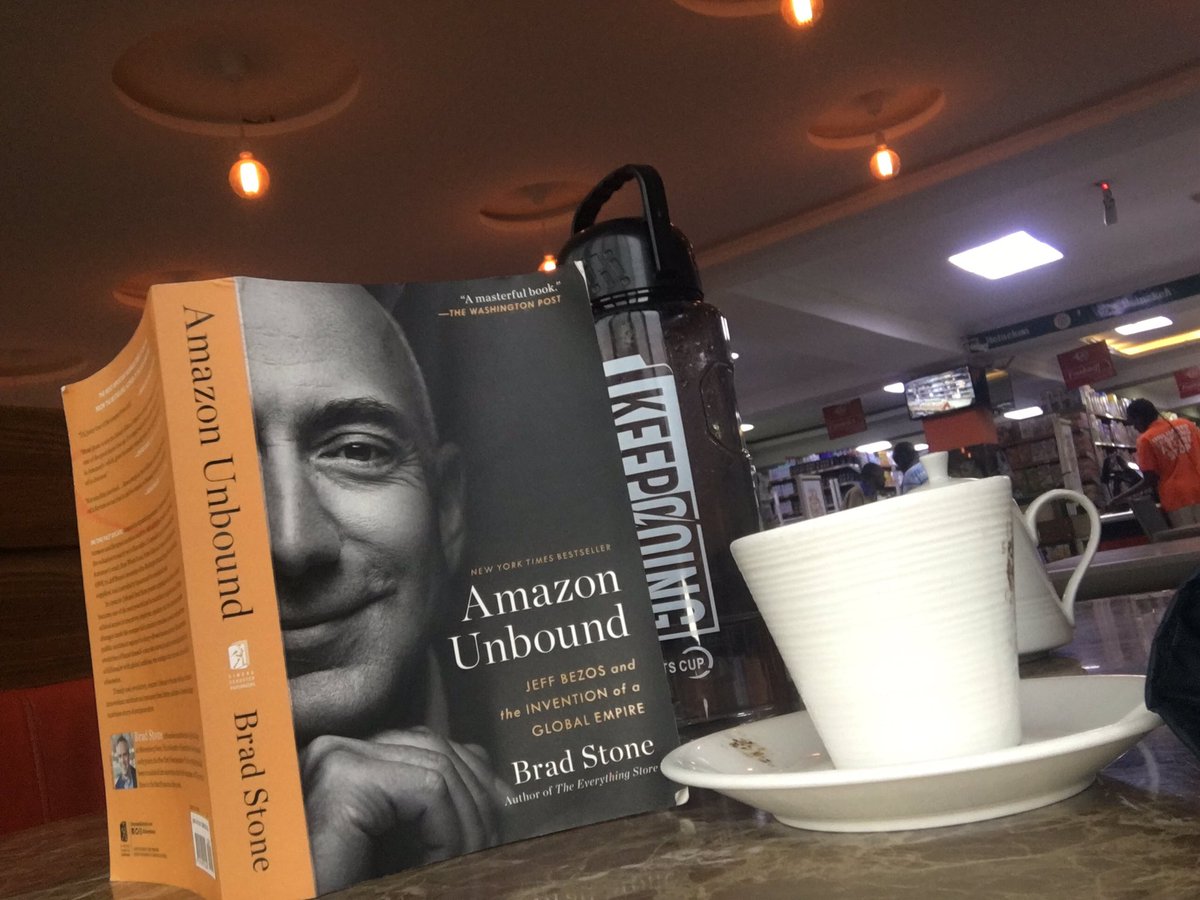 Mudacumurafisto's tweet photo. After 6 months, you realize that your water bottle reads “Keep going”. #AmazonUnbound @BradStone @JeffBezos #Rwandareads @amazonbooks @somarwanda https://t.co/IZBtb8ozHo