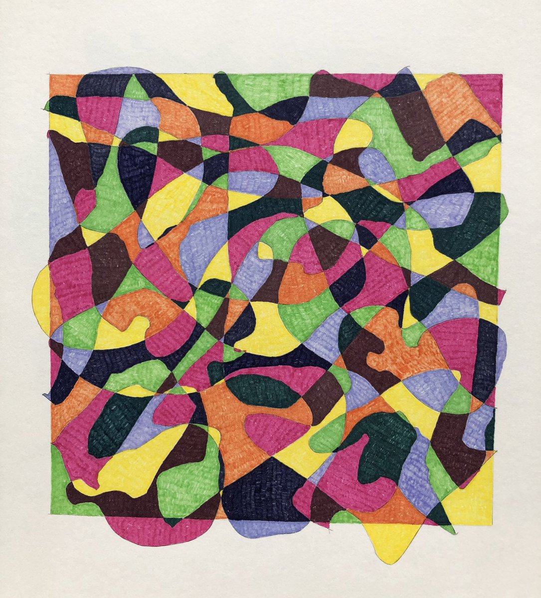 SueBlog1's tweet image. Work on paper using scientific instrument stencil and art pens. 16.9 x 16.2 cm. #ContemporaryArt #Drawing