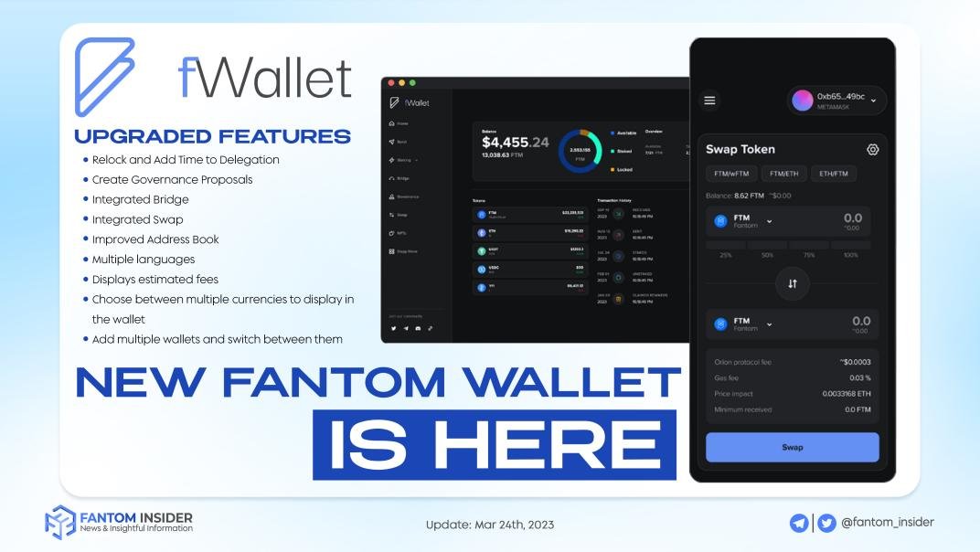 insider_sonic's tweet photo. 🔥#fWallet new version has been released with upgraded features
🔥With a fresh and user-friendly design based on user feedback, the #fWallet is packed with new features and offers a seamless way to navigate and interact with @FantomFDN
#FTM $FTM https://t.co/P8dgwt8l1P