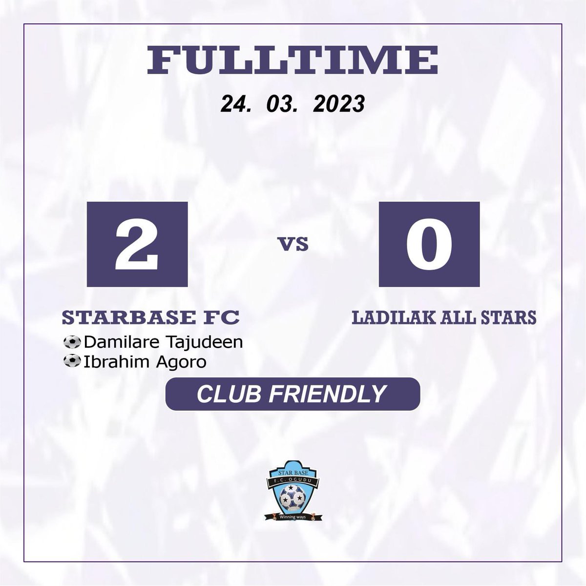 StarBase FC, Lagos. tweet media