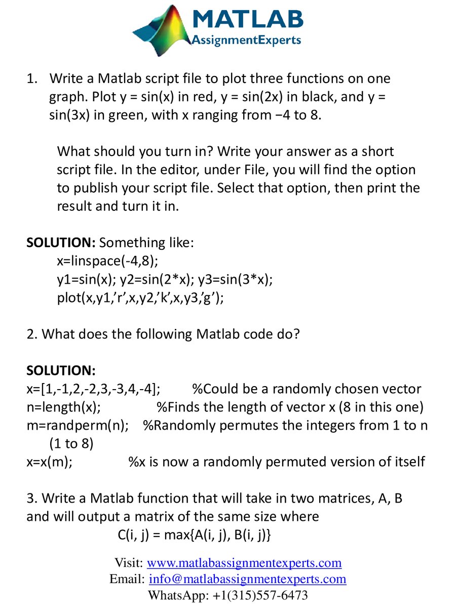 ExpertsMatlab's tweet image. Read Our Client Review
"Just submitted my Mathematical Operations using Matlab Assignment Solution and I feel like a pro! Thanks to Amila and Matlab team."
Visit: matlabassignmentexperts.com
#matlabassignmenthelp #MatlabAssignmentSolution #MathematicalOperation #educationalwebsite