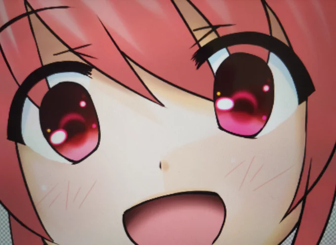 明日の予想を考えながら桜ミクさん。 