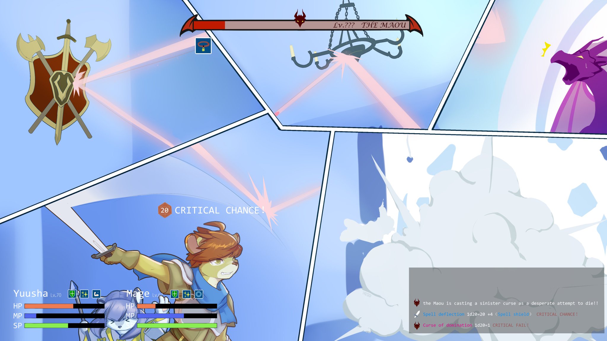 Treyer/钱小翠 on Twitter: "You defeated the Maou! Gain Exp:0 Got: Maou ...
