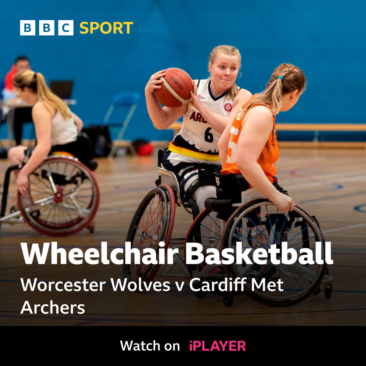 Today - wheelchair basketball live on BBC Sport!

🐺 <a href="/WBPLWolves/">Worcester Wolves Wheelchair Basketball</a> vs <a href="/ArchersBasket/">Cardiff Met Archers</a> 🏹
⏰ Live from 15:45
📺 Watch: bbc.co.uk/sport/live/dis…