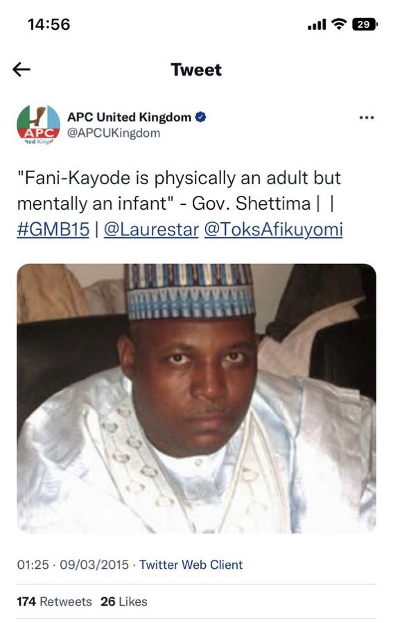 BIG GOD On Twitter He Is Not Almost Shettima Gave A Good 