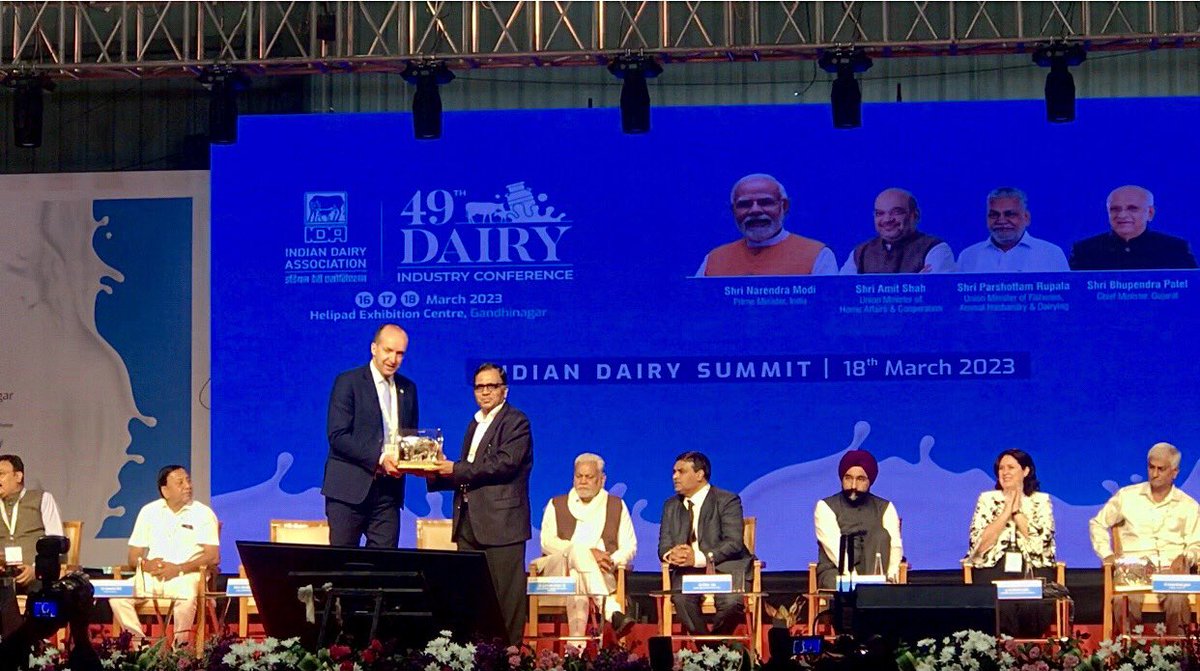 Vkcoe_irma's tweet photo. The 49th Dairy Industry Conference was organized by Indian Dairy Association (IDA) at Gandhinagar, Gujarat from 16 to 18 March 2023. The Hon'ble minister of @Min_FAHD  @PRupala inaugurated the conference on 16 March 2023 and released the Souvenir. https://t.co/fCMIUq5OGu