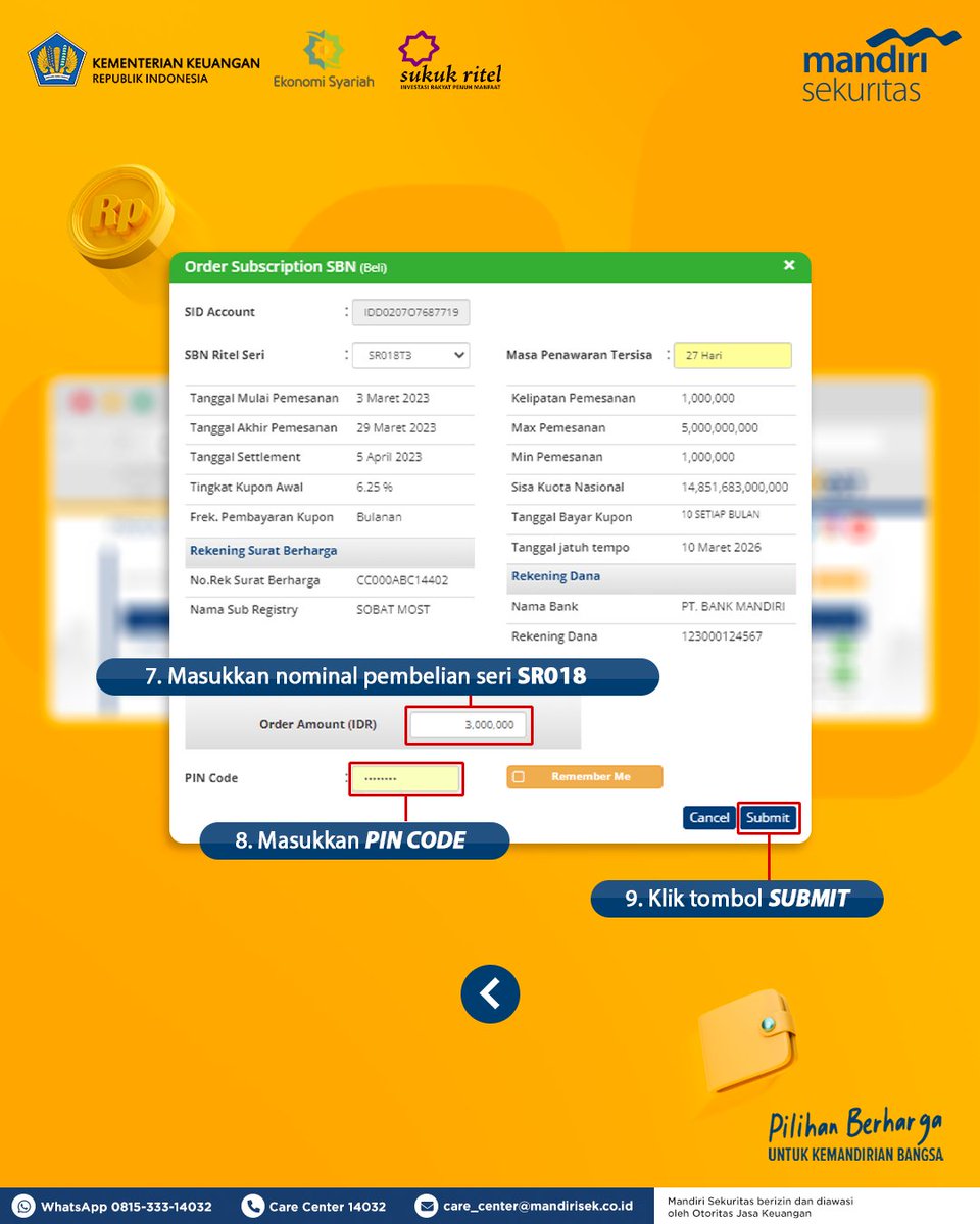 Mandiri_OLT's tweet photo. Yuk, mulai investasi SR018 sekarang
di https://t.co/wiDfuxTMWO ✅
#InvestasiRakyatPenuhManfaat #PilihanBerharga #KemandirianBangsa #SR018 https://t.co/x4UhUyfOuR