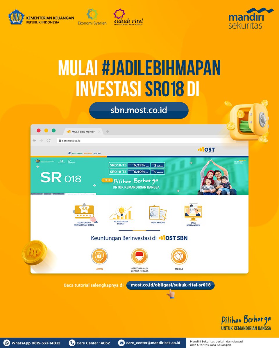 Mandiri_OLT's tweet photo. Yuk, mulai investasi SR018 sekarang
di https://t.co/wiDfuxTMWO ✅
#InvestasiRakyatPenuhManfaat #PilihanBerharga #KemandirianBangsa #SR018 https://t.co/x4UhUyfOuR