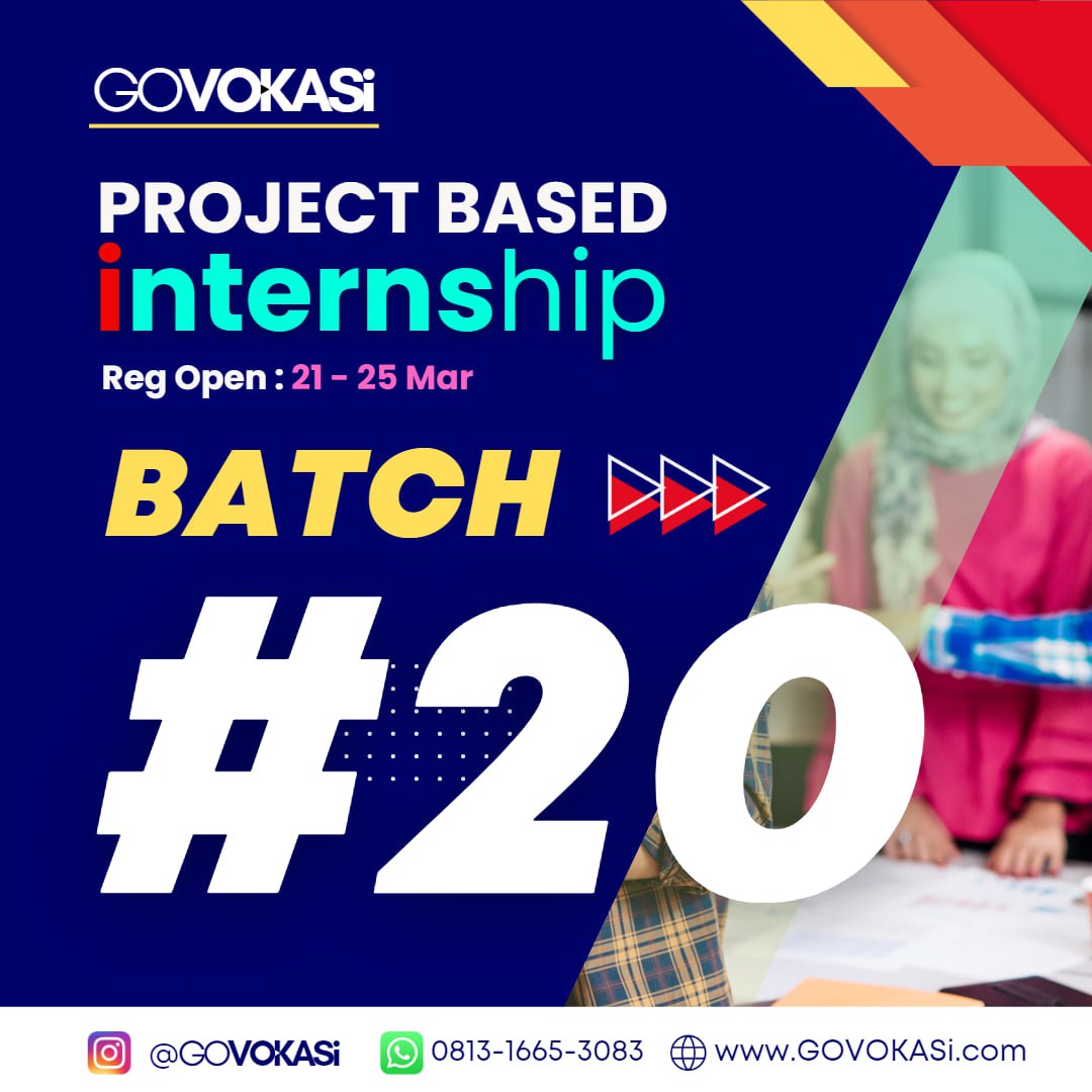 govokasi's tweet image. #batch20 is starting now #govokasi #buildyour1stportfolio #yourdreamcareersolution #internship #internships #magang