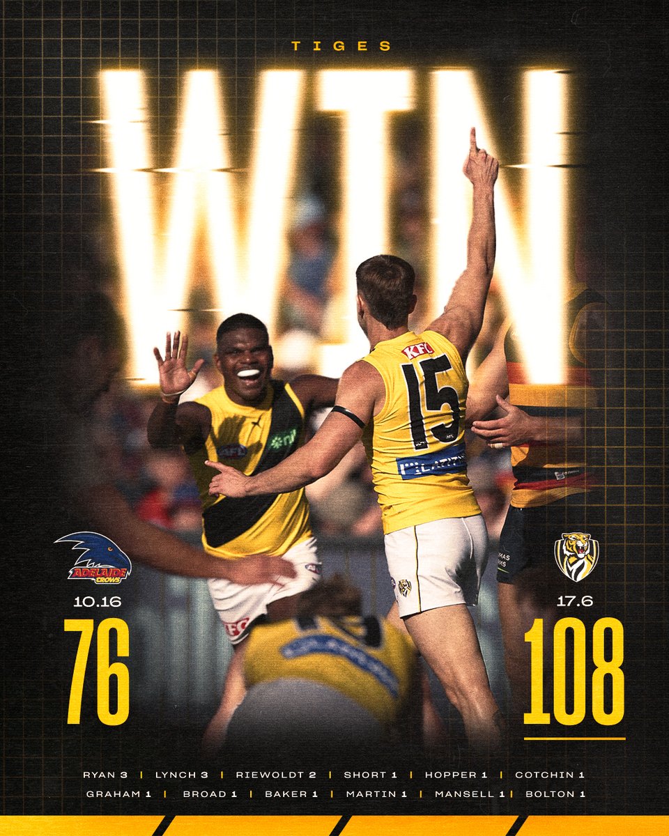 Richmond_FC's tweet photo. On the board for 2023 🐯

#AFLCrowsTigers | #gotiges https://t.co/jQAuY0Ne2w