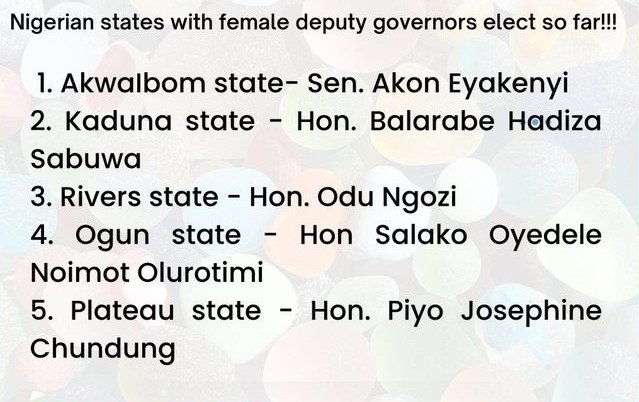 The increase in the number of elected female deputy governors is a ray of hope for Nigerian women's political participation after the setback experienced earlier with only 3 female senators elected to the 10th National Assembly.
#RaisingHerVote #HerVoteHerVoice