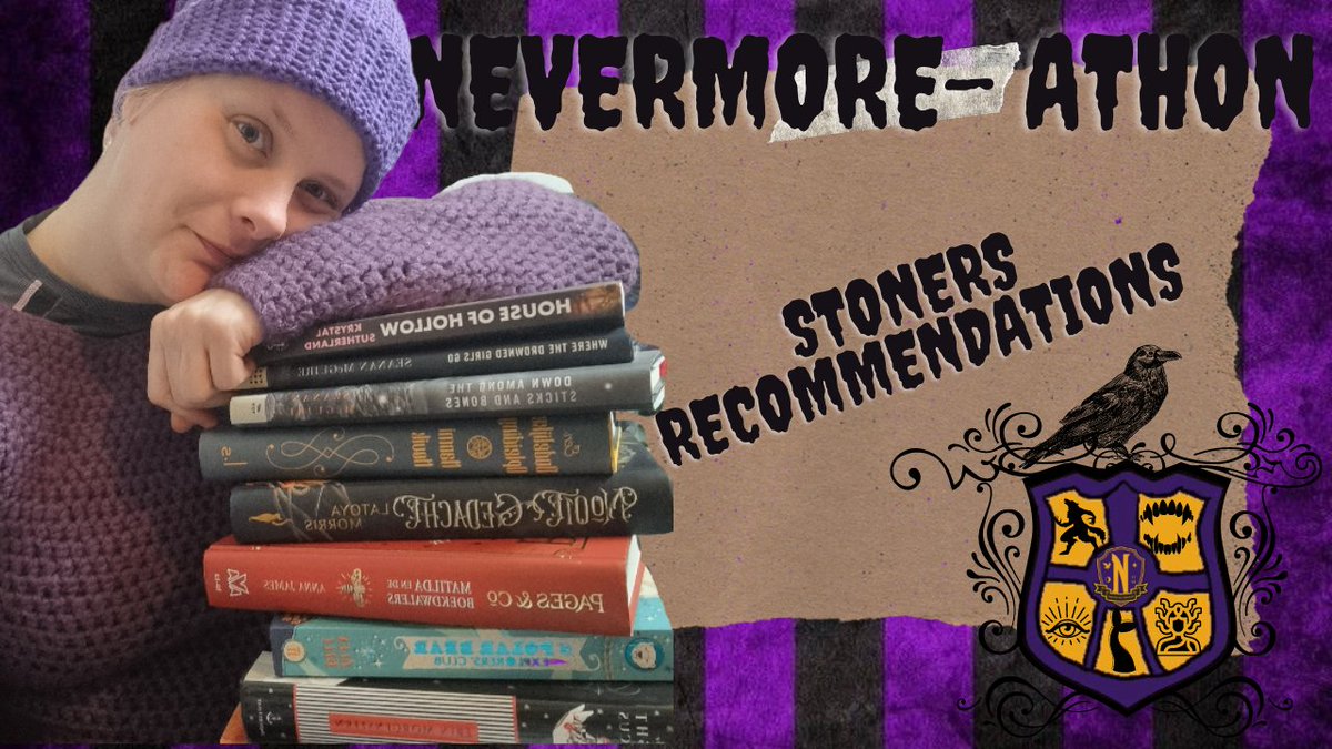 DeniseDeKlein1's tweet photo. This was the hardest video yet. But here are the recommendations for the stoners! #nevermoreathon #readathon #april2023 #Wednesday
https://t.co/2oQEbEiBJH https://t.co/4p2giWTzCP