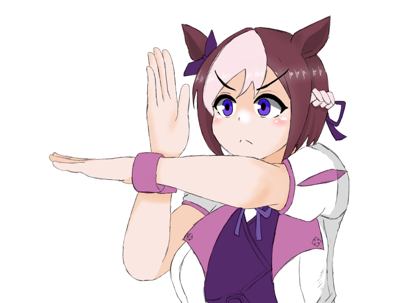 スペシャルウィーク(ウマ娘) 「Skeb依頼絵進捗。ここまで描いてようやくお題がルドルフ案件だと気付いた。 」|矢舷陸宏＠Skeb募集のイラスト