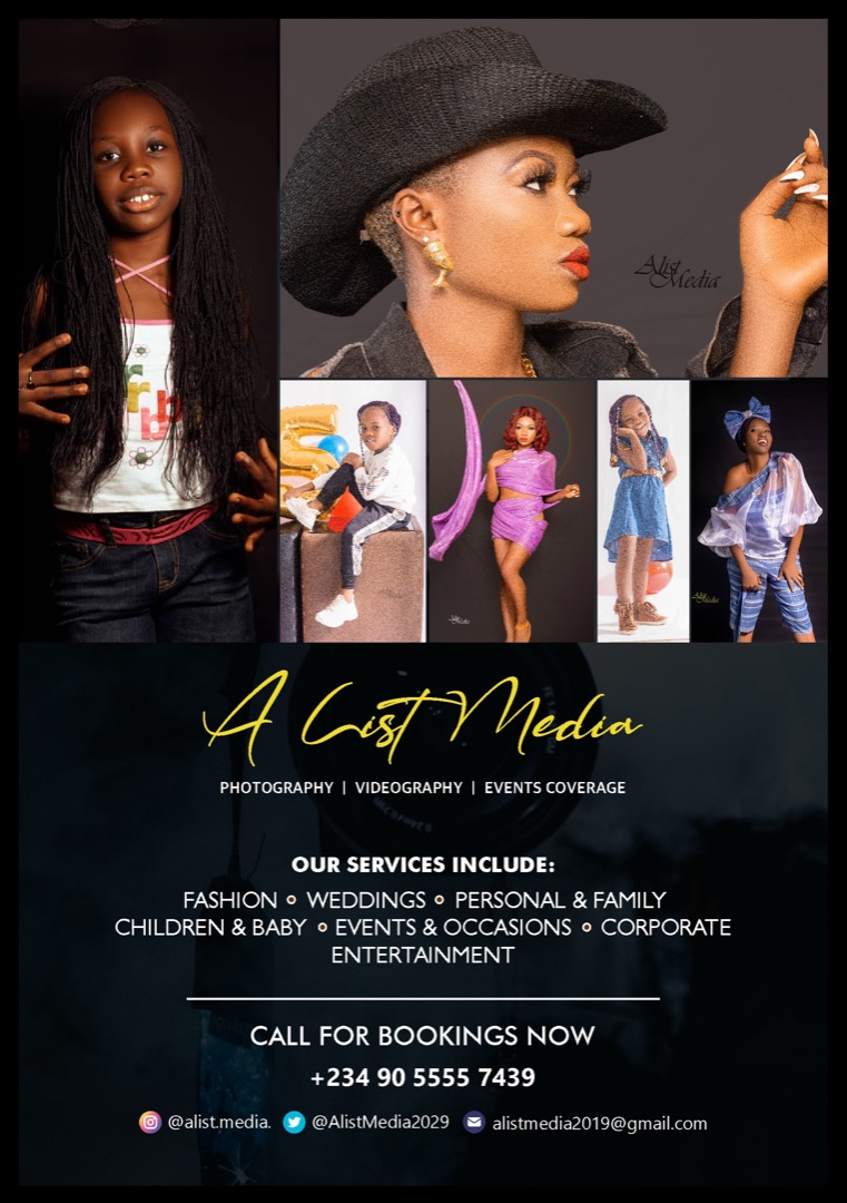 AlistMedia2019's tweet photo. @ruffydfire It's the weekend again and we are more than available to receive your bookings for #birthday #portrait #Event #photography and #videocoverage Call or Whatapp Us on: ±2349055557439 today. https://t.co/lpKIp1n2WX