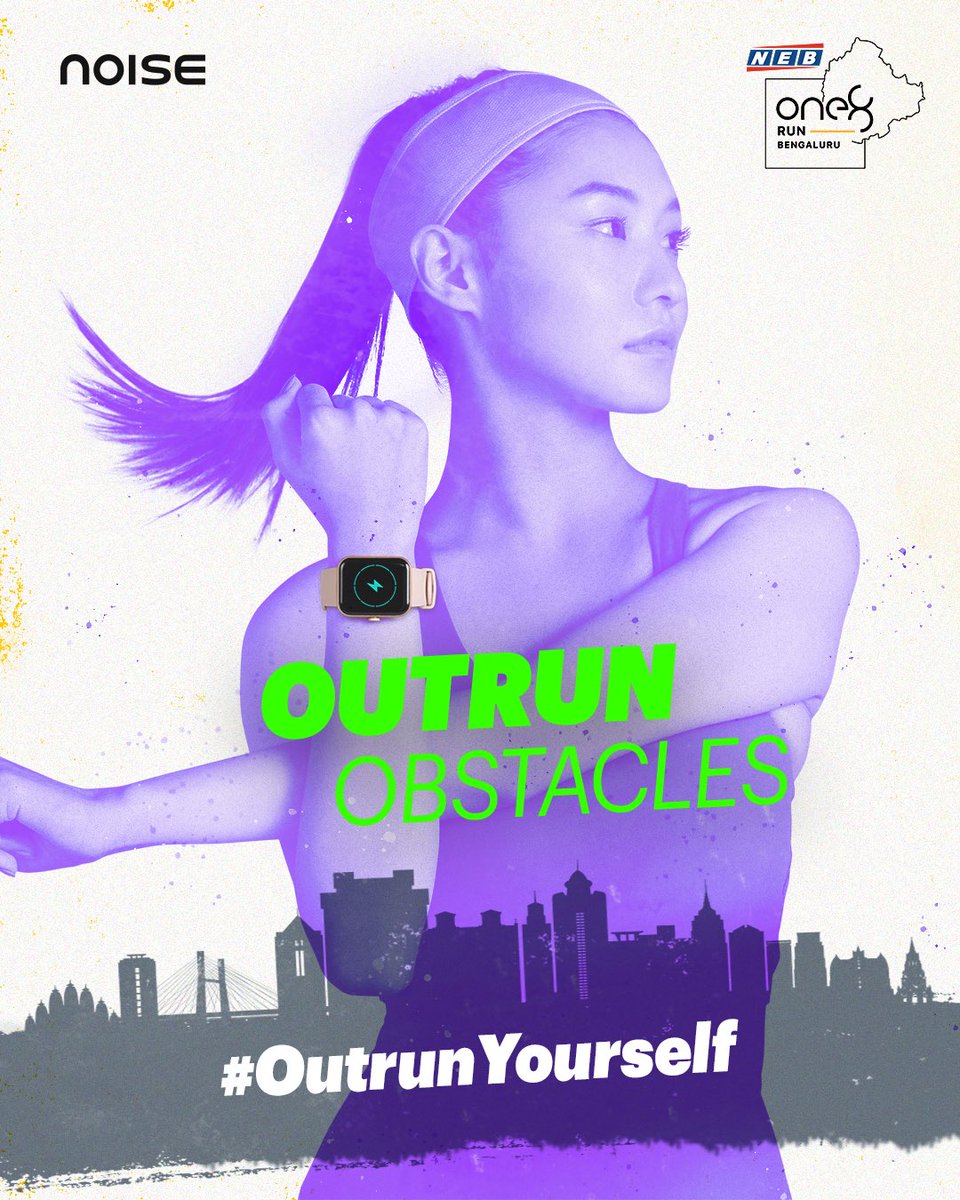 gonoise's tweet photo. Rise above the challenges with your new adventure partner - Noise smartwatches.

Noise and #One8Run have come together to encourage more people to outrun their limits by listening to their Noise within.

#Noise #OutrunYourself #SunoDilKaShor https://t.co/mK1P72W0Fi