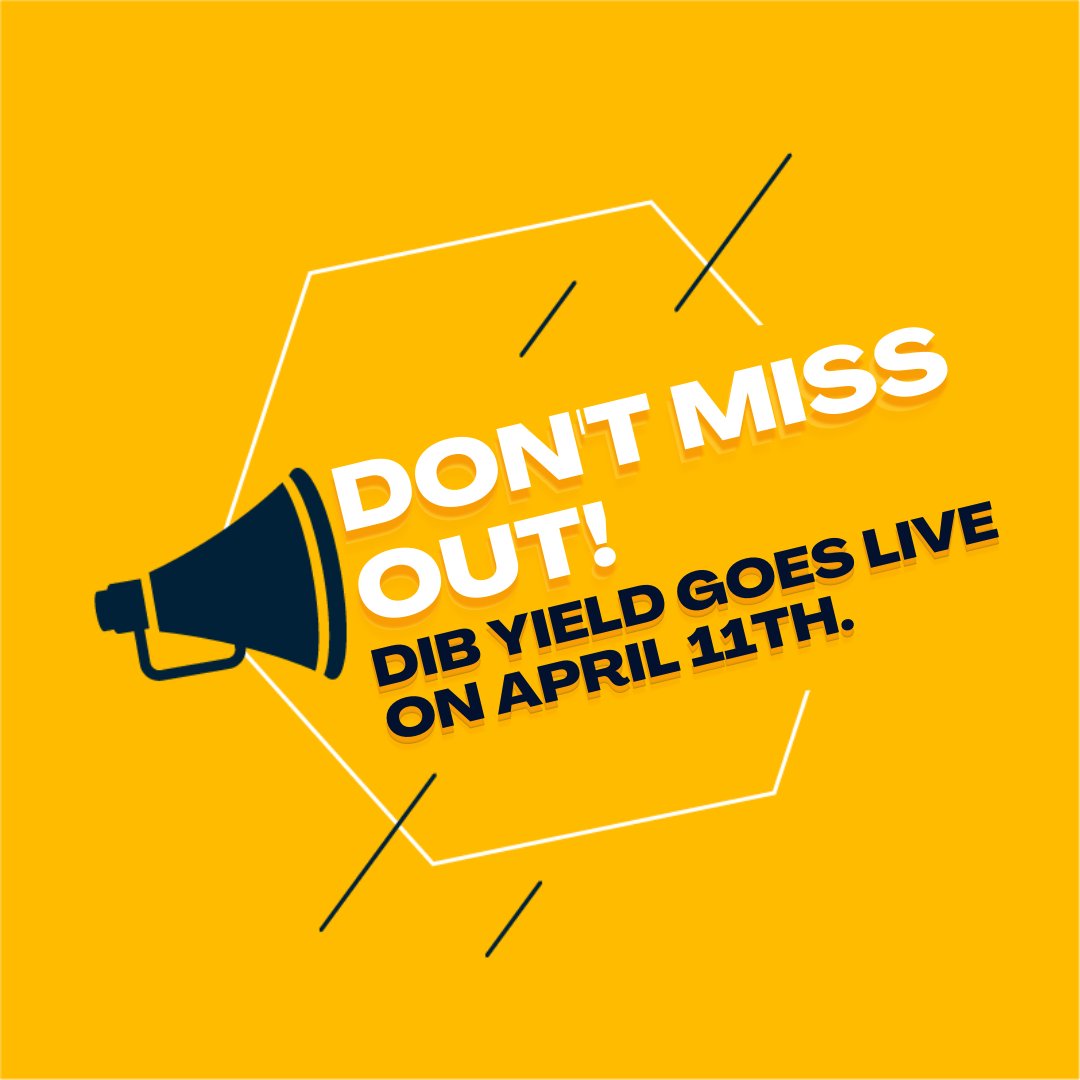 DIBYield's tweet photo. Exciting news! The official launch date for DIB Yield is April 11th. Get ready to earn the industry's highest APY interest rates on one of the first yield platforms on Arbitrum. #DIBYield #Arbitrum #DeFi #Crypto https://t.co/5g8pNL3ivp