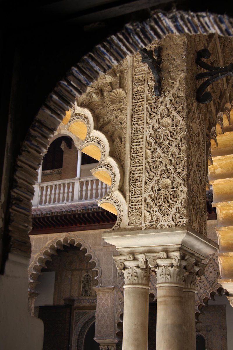 Detalle de arco del Patio de las Doncellas, Alcázar de #Sevilla #España