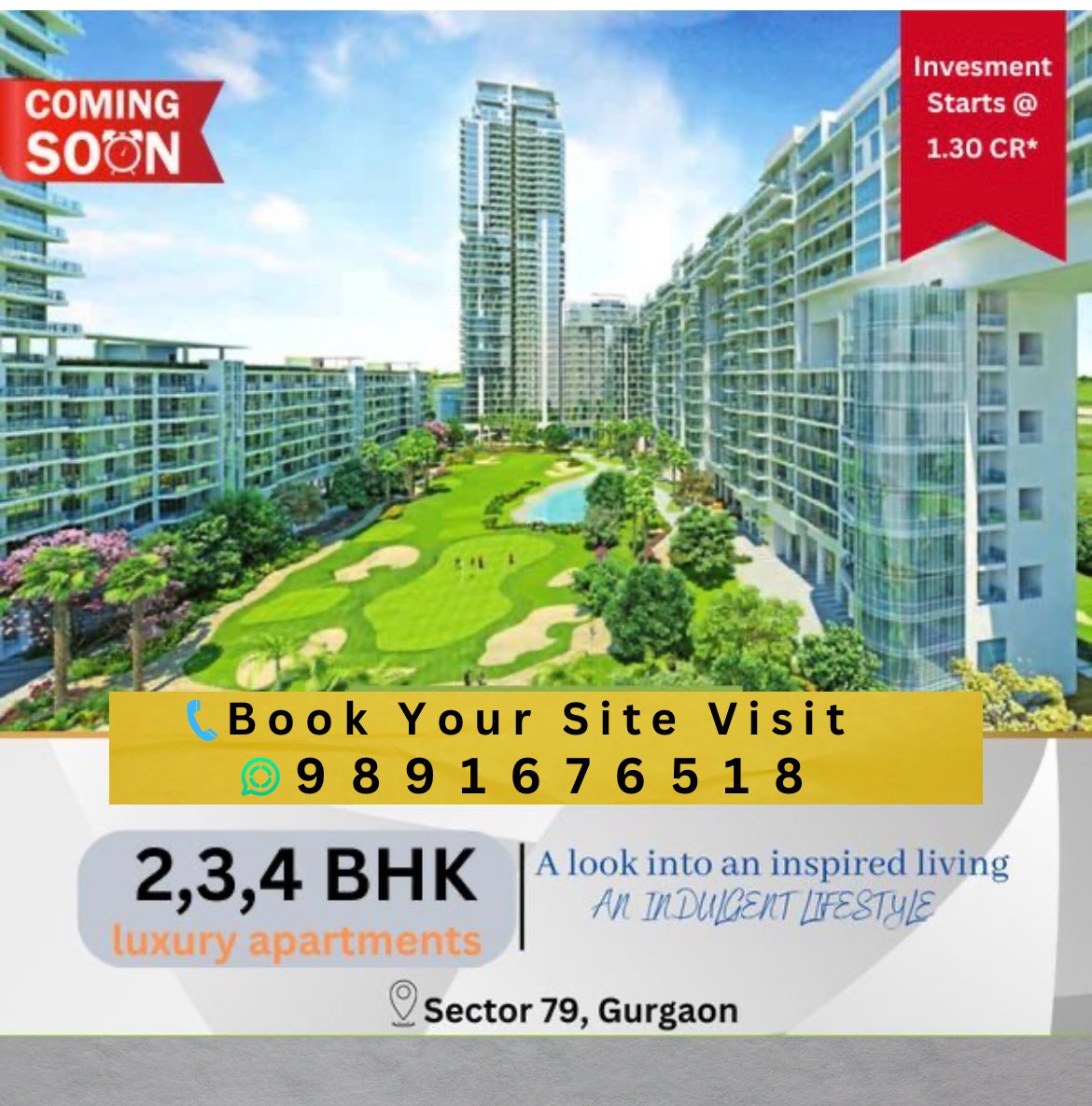 M3M Golf Estate Phase 2 is a future premium residential development launched by M3M India at Sector 79 

#delhigirls #delhiblogger #delhidiaries #delhimetro #delhifashionblogger #delhicapitals #delhiproperty #delhiinvestors #amzingproperty #broker #propertybroker