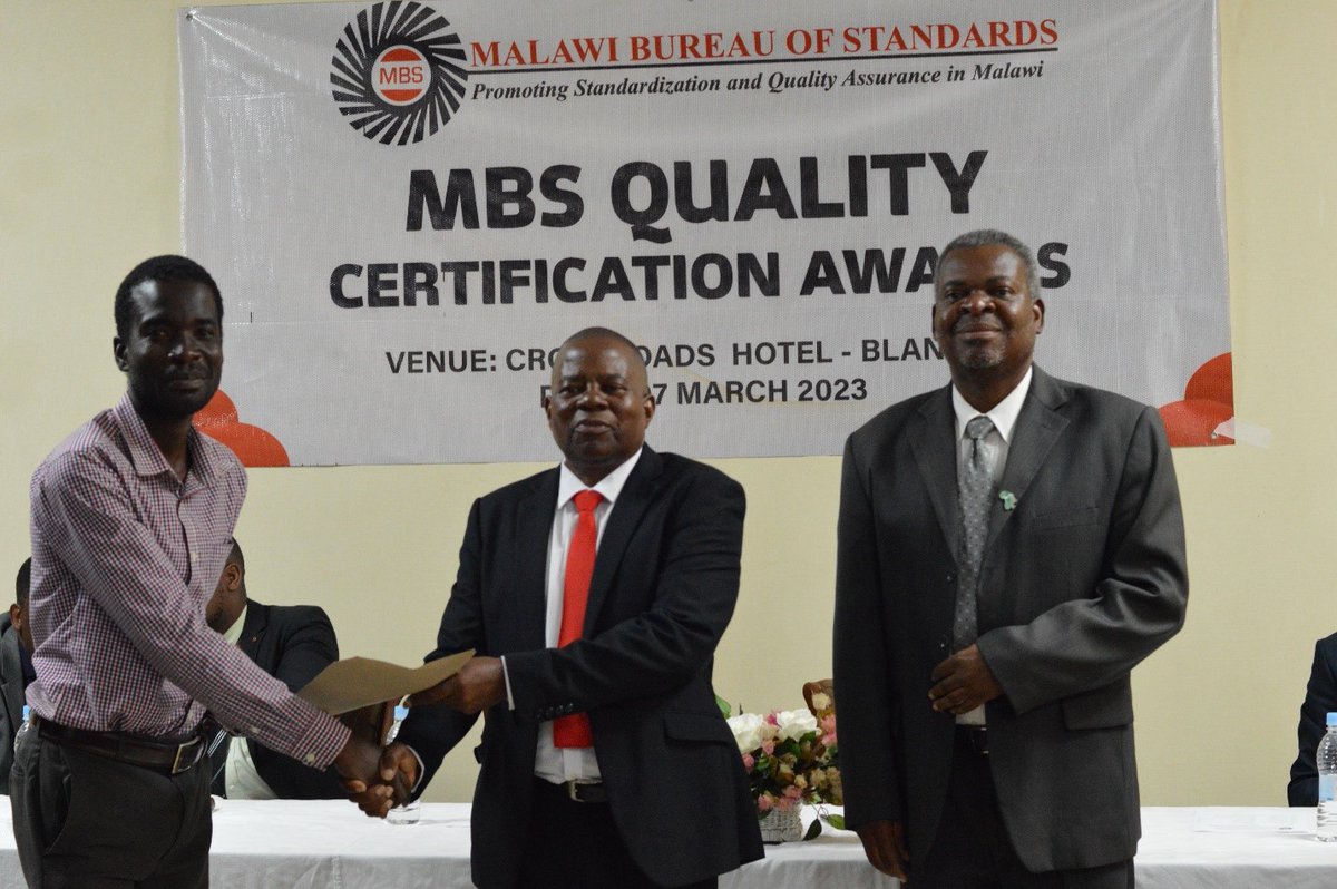 The Malawi Bureau of Standards (MBS) has awarded a total of 178 certificates of compliance to various companies for their products and services under the local product certification scheme bringing a total to 1033 certificates.