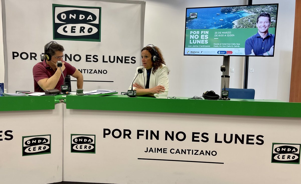 Este sábado @jaimecantizano también entrevista a la presidenta del <a href="/ConselldeMca/">Consell de Mallorca</a> <a href="/CatalinaClader1/">Catalina Cladera i Crespí</a> en el especial <a href="/porfin/">Por fin</a> donde también cabe el debate sobre el cambio climático y cómo esto también modifica el comportamiento del turista.