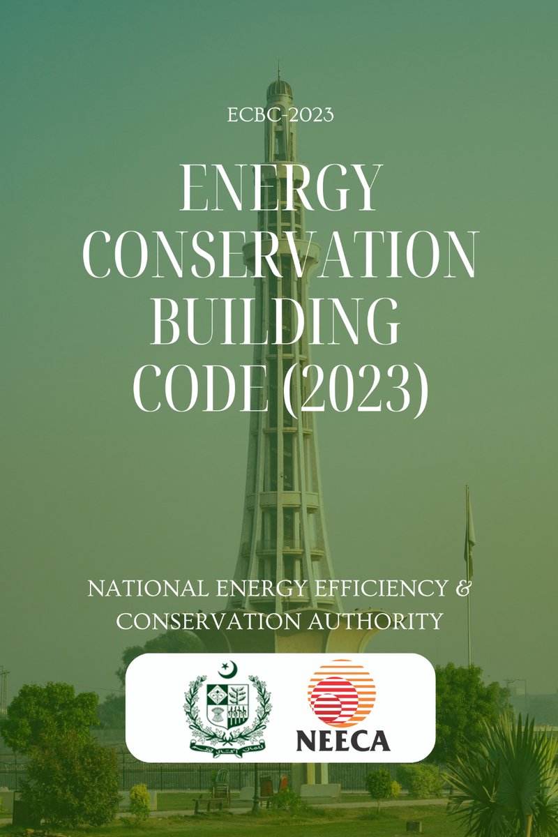 NEECA_Pakistan's tweet image. The newly revised Energy Conservation Building Code 2023 has been presented and approved in the 10th meeting of NEECA’s Board,held on March 24,2023.
#buildingcode #energysaving #energyconservation #energyefficiency #NEECA #passivehouse #greenbuilding