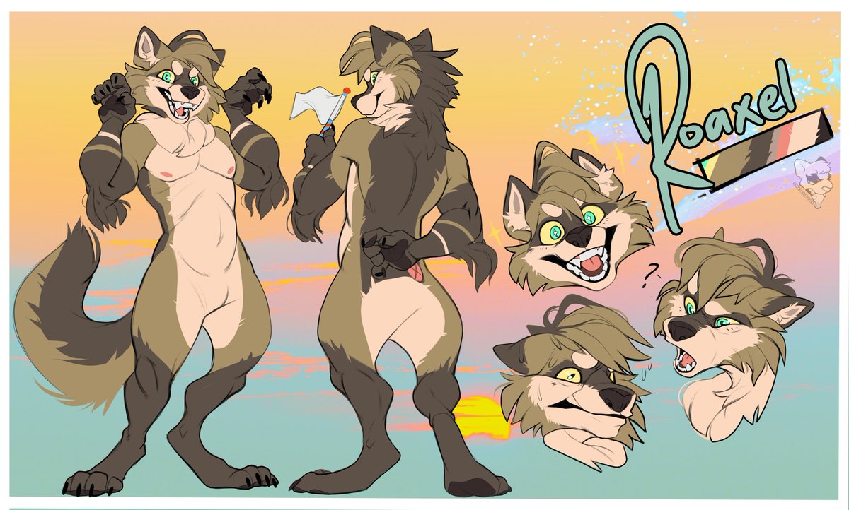 's tweet image. Are you new to the fandom and dont have a ref sheet yet?
Heres your chance! I&apos;m doing a lil free giveaway for all the new furs out there still needing a proper ref sheet!

Rules:
Comment and Retweet
and thats it🧡
1 Winner will be randomly picked! Good luck!