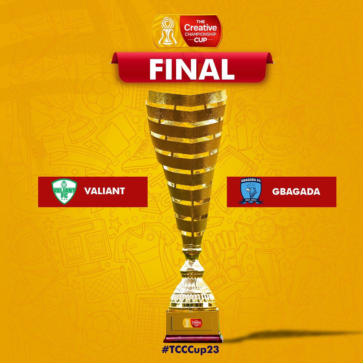 official_tcchq's tweet photo. The TCC Cup final ⏳
#TCCCup23 https://t.co/Gl39iuM6bR