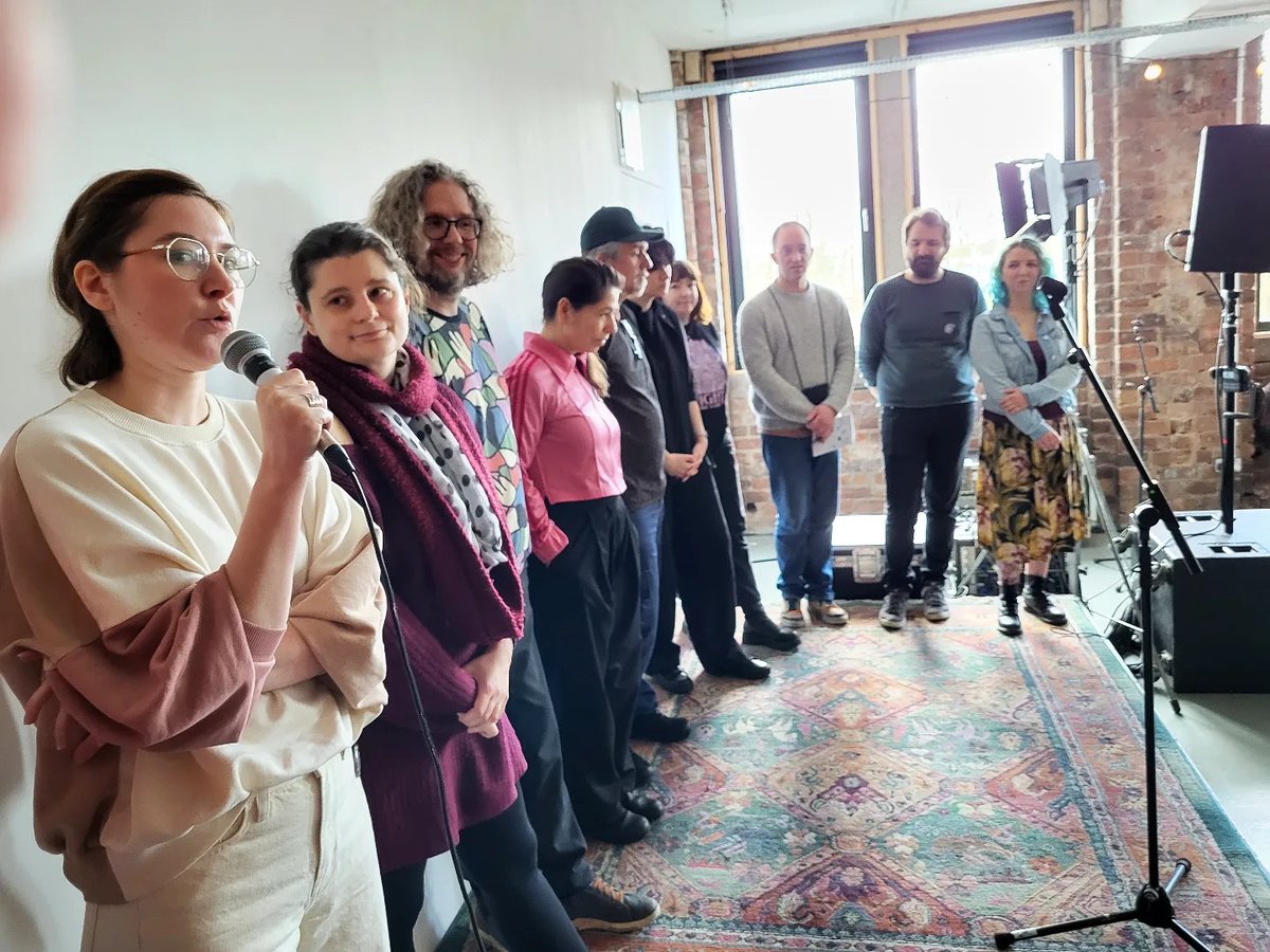 BoltonFilmFest's tweet photo. An honour to join the lineup of Short Film Programmers at @GSFF yesterday, surreal to be on stage with such idolised festivals @ClermontISFF @FilmFestLocarno @FilmfestDresden @LSFF @EncountersSFF @RigaIff @UppsalaFilmFest @viennashorts @leedsfilmfest @FIPADOC #kuki #Shortwaves https://t.co/Y9iEp1obzt