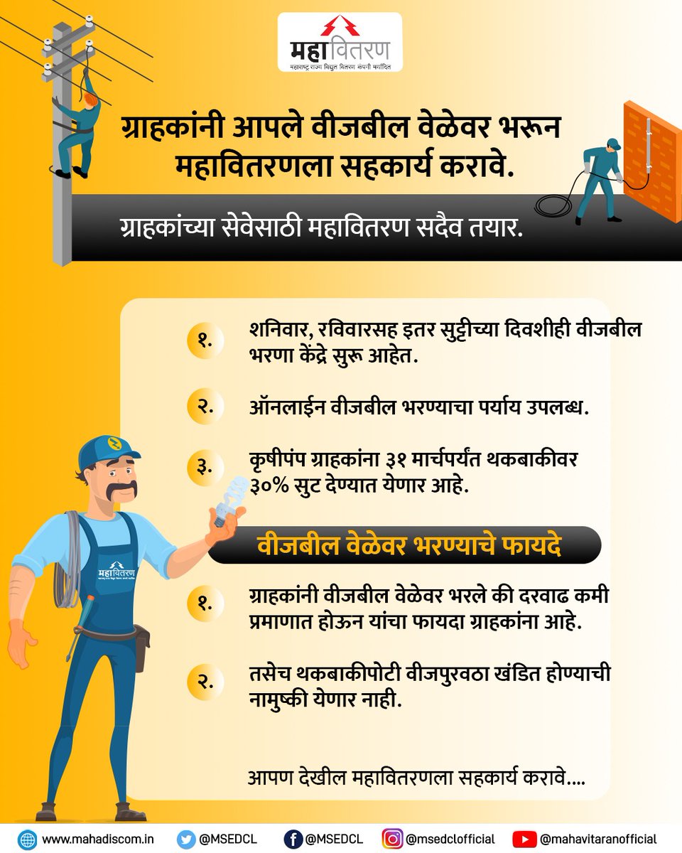 Maharashtra State Electricity Distribution Co. Ltd tweet media