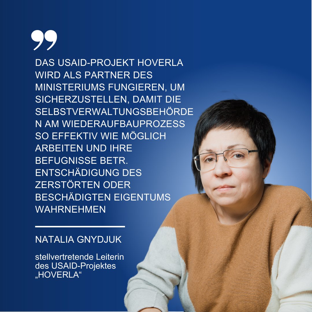 de_uacrisis's tweet photo. „Das Team des USAID-Projekts HOVERLA wird die Partnerregionen und -gemeinden weiterhin dabei unterstützen, auf Notfälle zu reagieren, zusätzlichen Schutz für Zivilisten zu bieten und mit lokalen Selbstverwaltungen am Wiederaufbau territorialer Gemeinden zusammenzuarbeiten. https://t.co/cpbmc8F7iR
