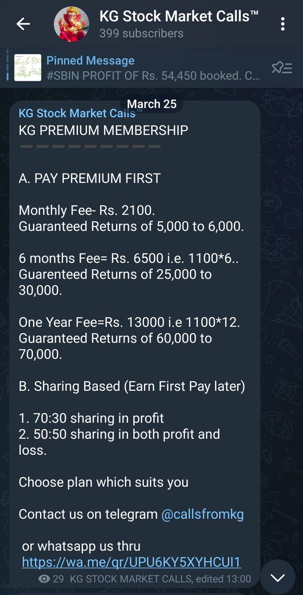 tradingkebulls's tweet photo. #LIMITED OFFER #FLAT50 DISCOUNT. OFFER OPEN ONLY TILL 31ST MARCH 2023

IN #PREMIUM #GROUP WE PROVIDE PROPER ENTRY AND EXIT LEVELS YOU WILL GET #STOPLESS AND #PROPER #TARGET #trading @CNBC_Awaaz 

MSZ ON WhatsApp LINK
https://t.co/geLReEbTdm

Join telegram
https://t.co/6PWrv8M6YA https://t.co/Hs90p8sn3C