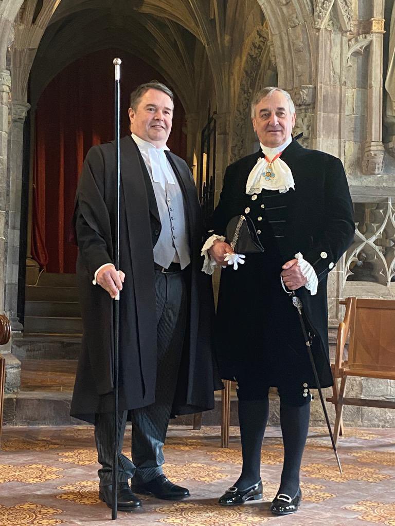 meurigraym's tweet photo. Delighted to have been declared High Sherriff of Dyfed 2023-24 at @StDavidsCath yesterday.

A wonderful occasion and looking forward to the year in office. https://t.co/4uj7T9EXPl
