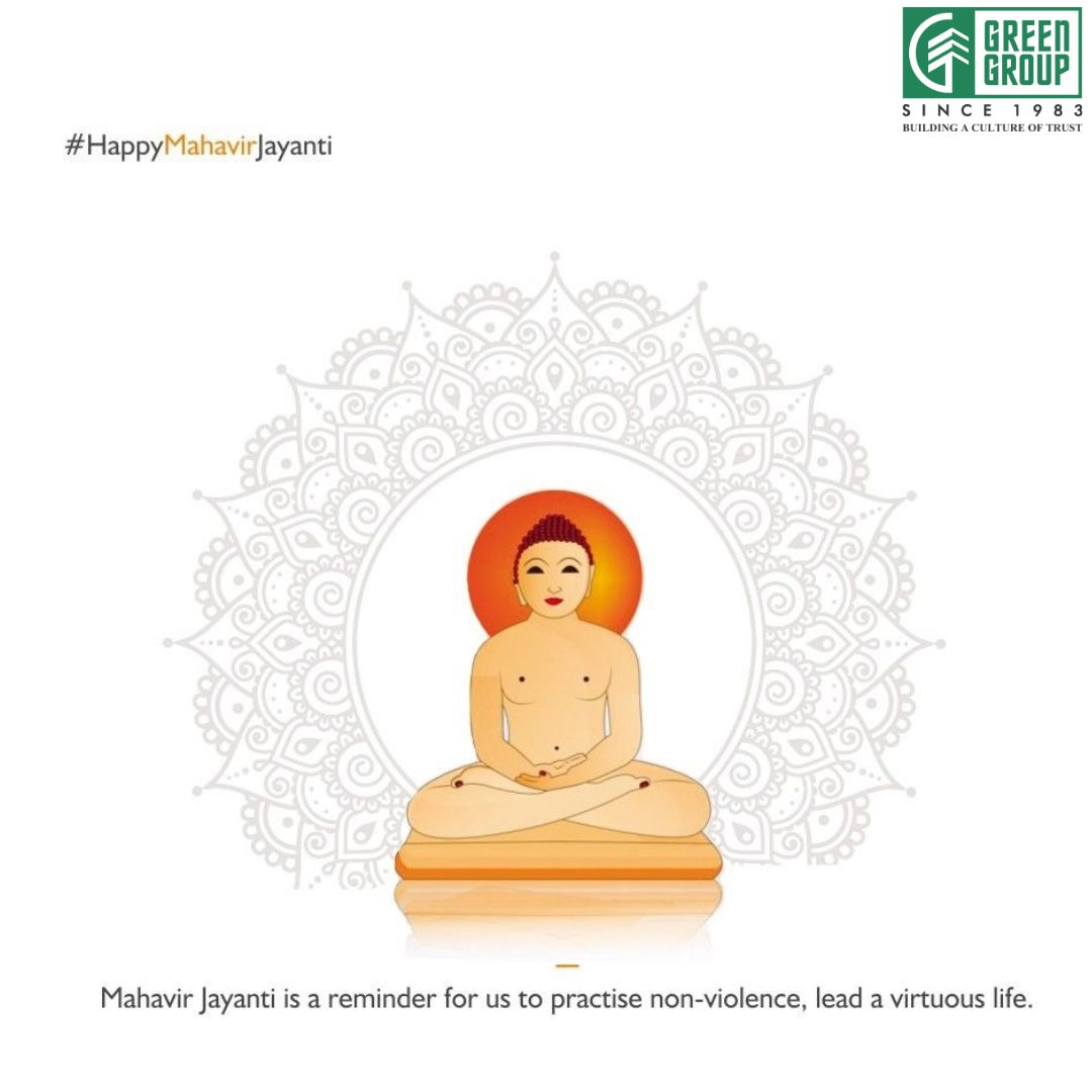 GreenGroupSurat's tweet photo. Let's pray for peace and harmony for all humankind!
Happy Mahavir Jayanti

#MahavirJayanti #lordmahavir #surat #SuratRealEstate #realestate #greengroup #peace #harmony https://t.co/W7AywzuWng