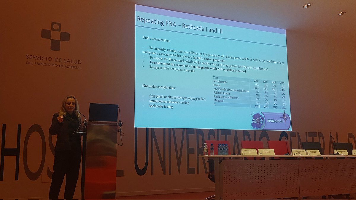 twiterrodri's tweet photo. @EloyCatarina II Conference on Interventional Pathology of the North and Friends.  thyroid cytology update @USFNA_SPAIN @HUCA_Asturias #PINA2023 https://t.co/TcqW0EmZvb