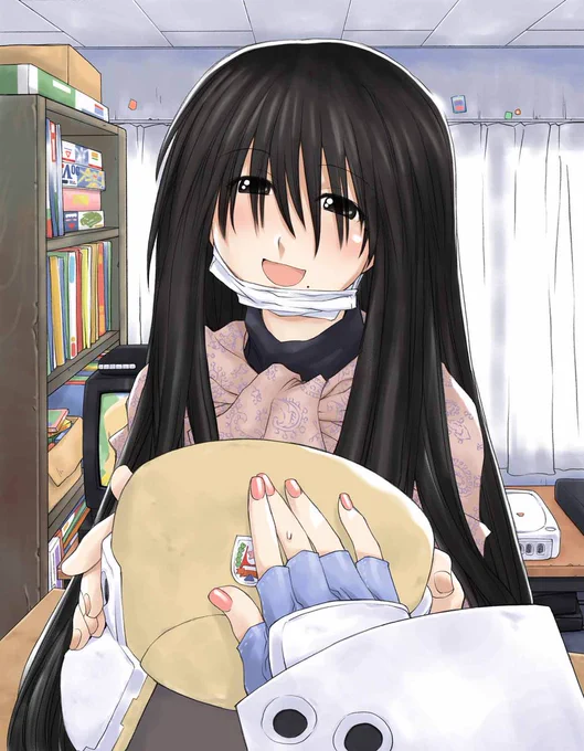 げんしけん過去絵 4巻 表紙この巻の帯にアニメ化決定の文字が。 