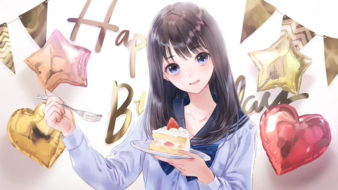 #ブルリフS 詩帆ちゃんの誕生日イラストを描きました 