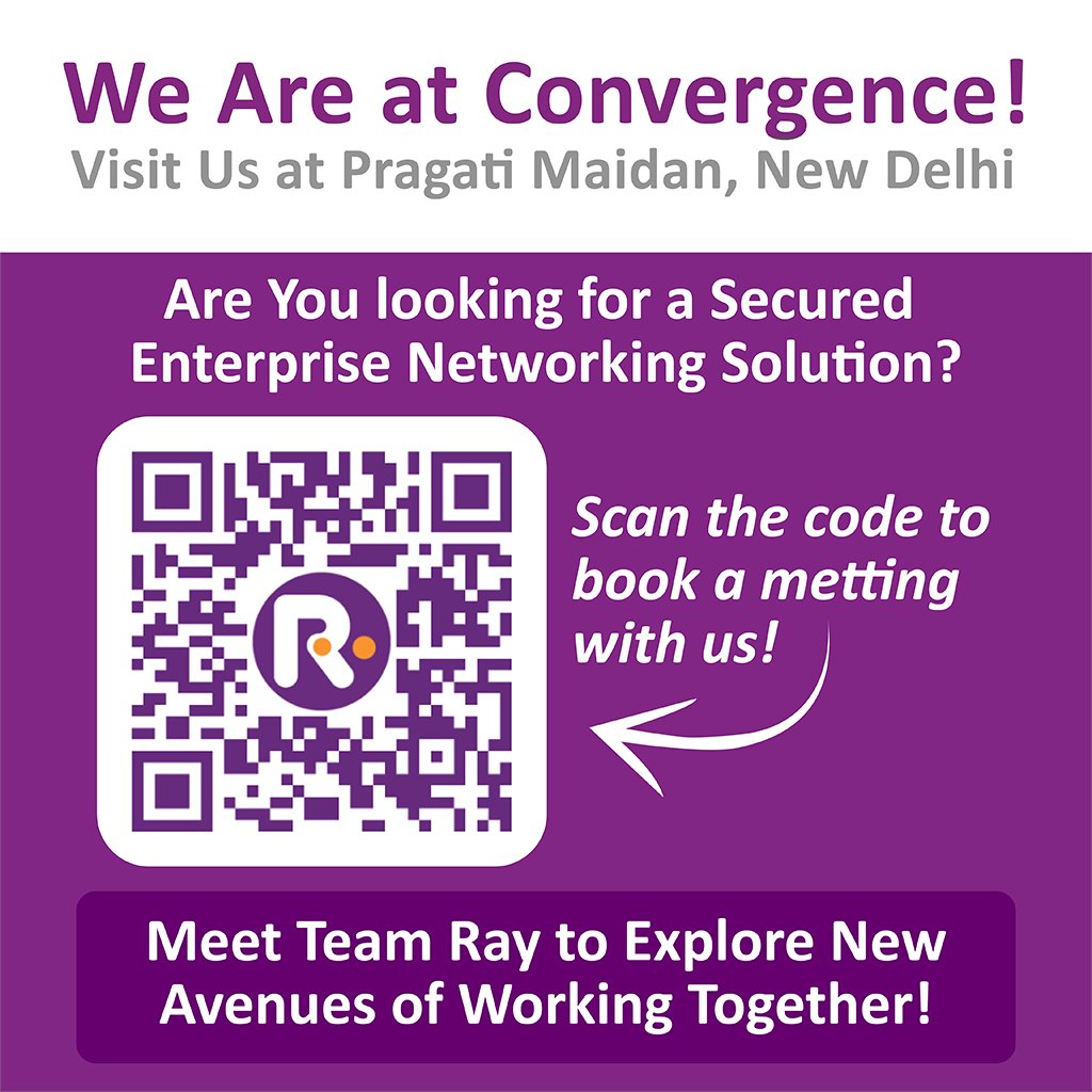 RayWifi's tweet photo. It’s Time For India’s Biggest Expo: Convergence. Book a meeting with us: https://t.co/wV9hobqKwF

#convergence2023 #RAYWiFi  #connectivity #productivity #FastCommunication  #advancedsecurity #wirelessaccesspoint #wirelesssecurity. #indiaexpo https://t.co/t2IuPbS6eJ