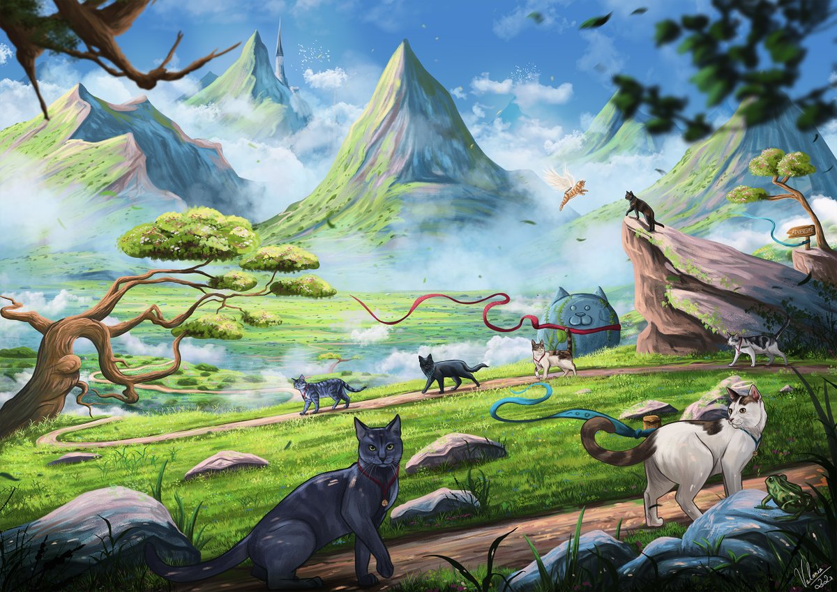 Wesh les hobbits 

Sachez que je prends toutes vos commandes notamment : portrait de vos animaux, et scène fantastique (ou réaliste) de vos bébous ✨❤️ 

ça serait adorable de Rt les hobbits, j'ai besoin d'économiser pour un gros projet 🌈🐉