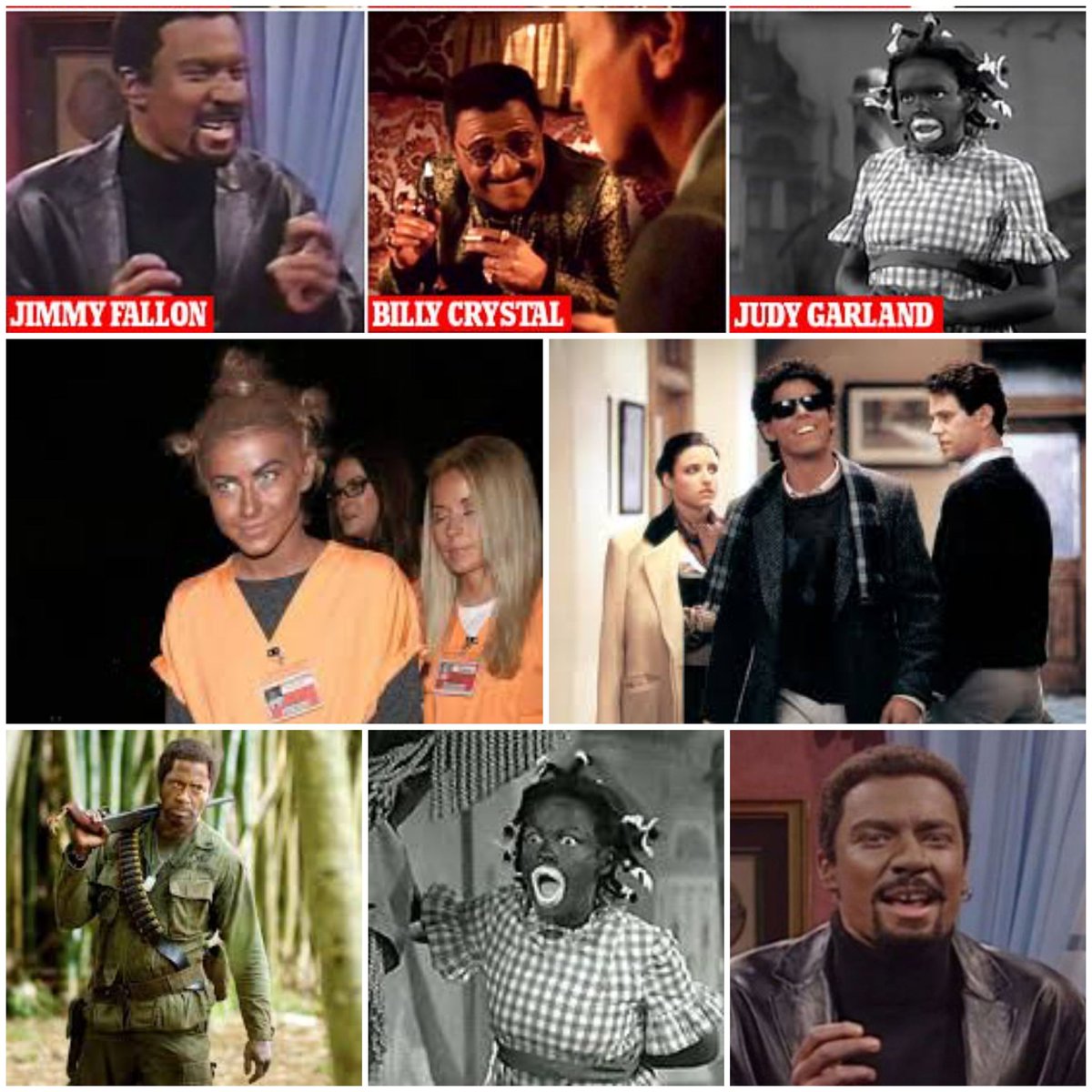 sarainitaly's tweet photo. You've been entertained by blackface your whole life... #dragface #blackface https://t.co/0R143epG4O