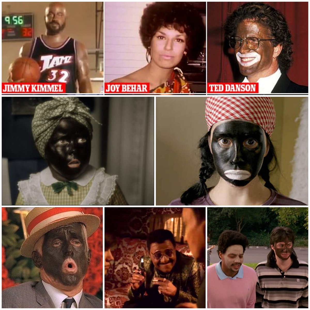 sarainitaly's tweet photo. You've been entertained by blackface your whole life... #dragface #blackface https://t.co/0R143epG4O
