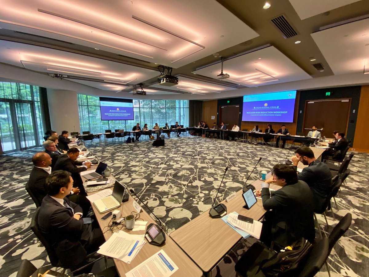 PHinGeneva's tweet photo. Recent tensions, including in Indo-Pacific, have moved nuclear dial in worrying direction. Against this backdrop, @DFAPHL 🇵🇭 co-chaired with #Australia 🇦🇺 the 2nd @ASEAN Regional Forum Workshop on Nuclear Risk Reduction this week. All part of our work towards #WorldWithoutNukes. https://t.co/1NHA0BcP4p