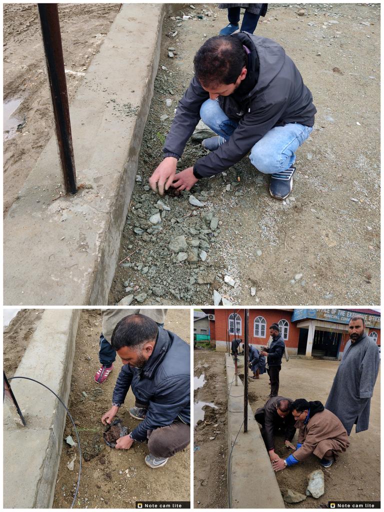 MC_HAJIN's tweet image. #SAVE_PLANT
#SAVE_ENVIRONMENT
Plantation drive at Premises of MC Hajin @JKHUDD1 @BaseerUlHaqIAS @dc @SdmSumbal @dicbandipora