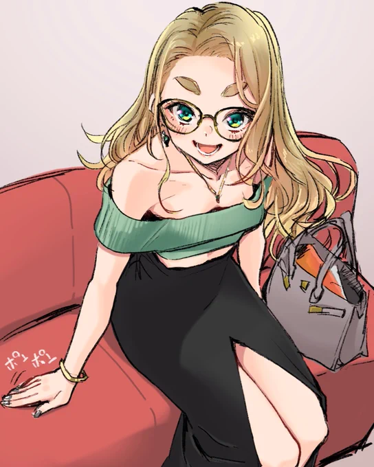 でこメガネちゃんって言うウチの子描いてます!#三億アカウントの中から私を発掘してください 